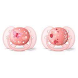 Philips Avent Ultra Soft Pacifier 6-18m Pink